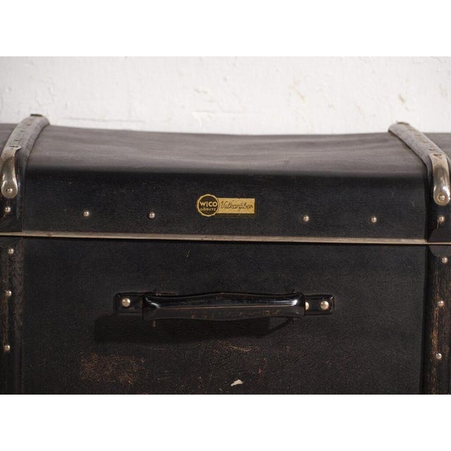 Vintage Travel Trunk in Vulcanised Fibre from Wico, Germany, 1930 For Sale - Image 10 of 13