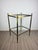 Metal Mid-Century French Hollywood Regency Brass and Glass Side Table in the style of Maison Jansen, 1960s For Sale - Image 7 of 9