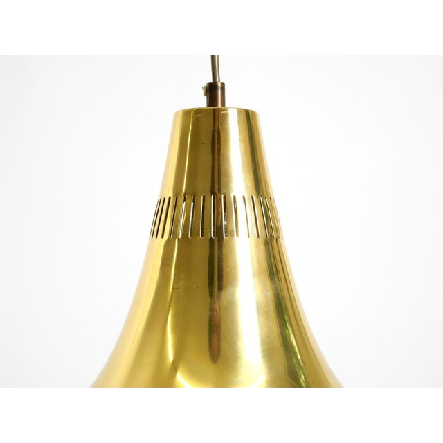 Model T 598 Pendant Lamp in Brass by Hans-Agne Jakobsson, Markaryd, Sweden, 1960s For Sale - Image 11 of 16