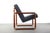 Brass and Walnut Chair with Gray Tweed Upholsterey For Sale In Orlando - Image 6 of 6