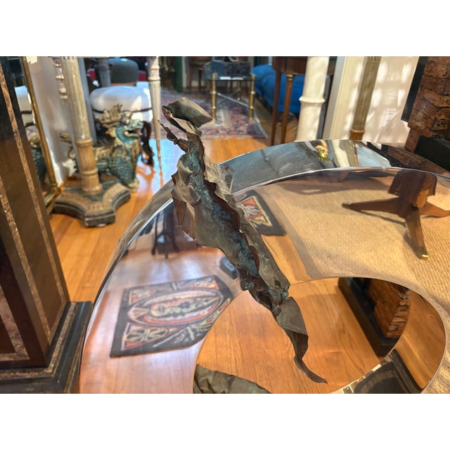 1980s Post-Modern Stainless Steel and Bronze Sculpture by Gary Slater For Sale - Image 4 of 11