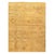 Rustic Galerie Shabab Collection Gold Early 20th Century Handmade Turkish Oushak Large Square Room Size Carpet For Sale - Image 3 of 10