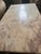 1990s 1990s Bianco Rosa Portugallo Marble Coffee Table With Conical Legs | Mangiarotti Style | Vintage For Sale - Image 5 of 6