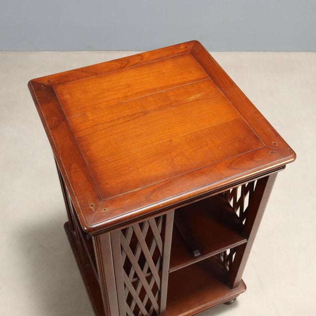 Wood Italian Bookcase in Mahogany For Sale - Image 7 of 9