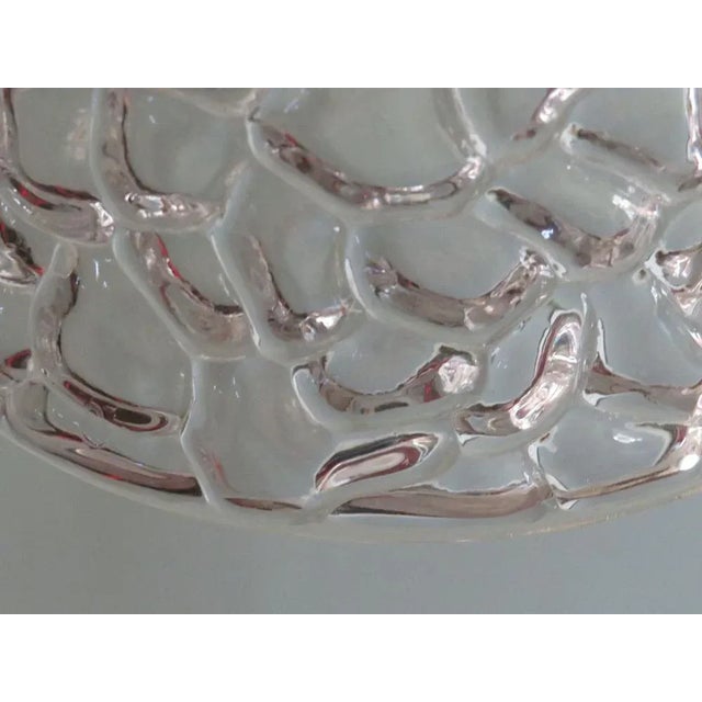 Mid-Century Modern Pendant in Glass & Chrome, Belgium, 1960s For Sale - Image 6 of 9