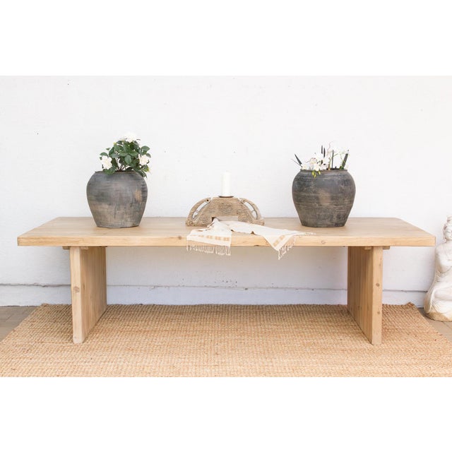 108" Long Reclaimed Wood Artisan's Dining Table For Sale - Image 12 of 12