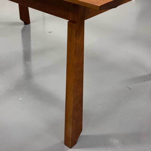 Artisan Made One Off Solid Cherry Dining Set by Charles Radtke For Sale - Image 9 of 18