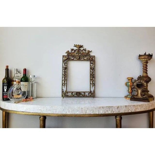 19th Century Spanish Gilt Bronze Picture Frame For Sale - Image 9 of 11
