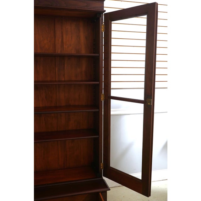 Victorian Restored Walnut 2 Door Bookcase Cabinet For Sale In Philadelphia - Image 6 of 18