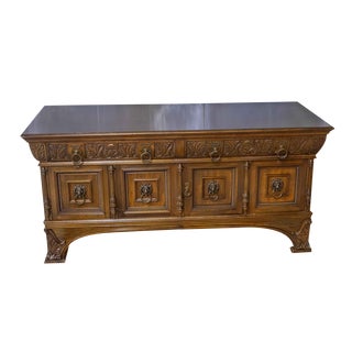 Art Nouveau Walnut Dresser For Sale