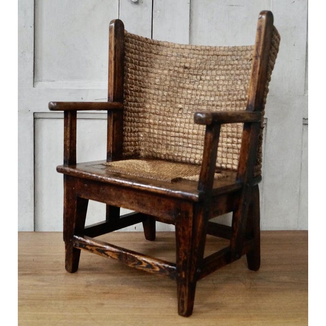 Scottish Childs Orkney Chair, 1880s For Sale - Image 6 of 10