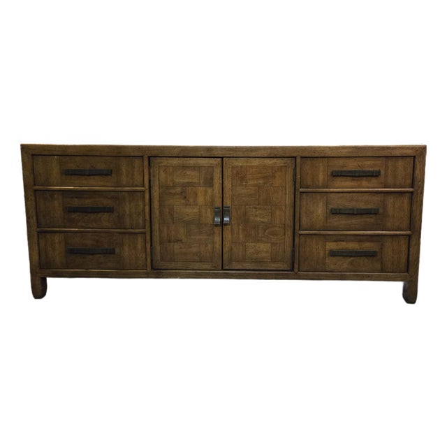 Mid-Century Modern 9 Draw Credenza Dresser by Century Furniture For Sale