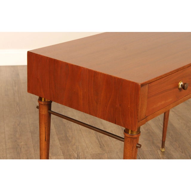 Mid 20th Century Mid-Century Modern Walnut Writing Desk For Sale In Philadelphia - Image 6 of 12