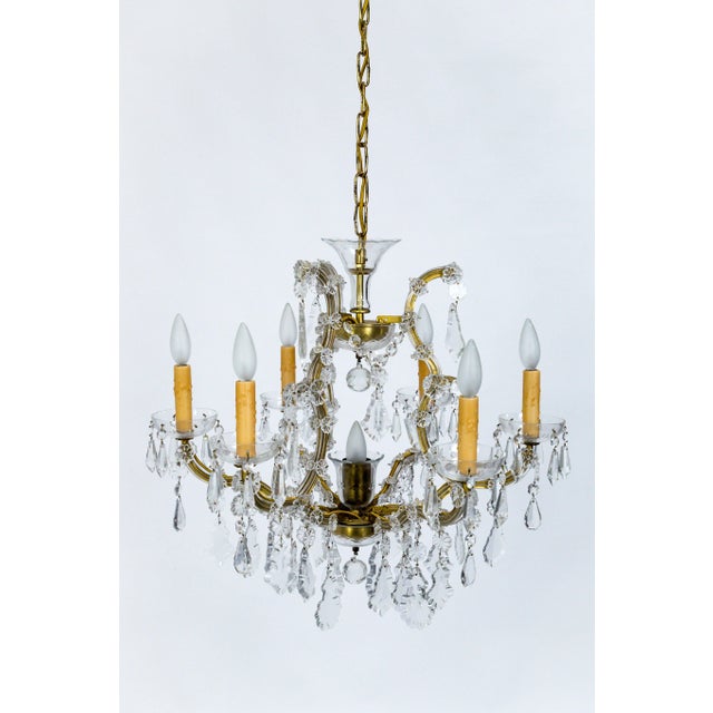 1920s Maria Theresa Style Crystal Chandelier For Sale - Image 13 of 13