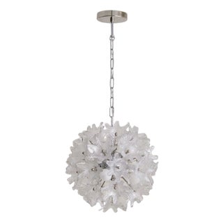 1960s Italian Murano Glass Flower Chandelier by Paolo Venini for VeArt For Sale