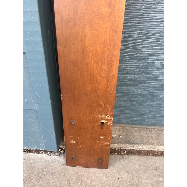 Burnt Umber 1970s Tobago Brutalist Walnut Headboard For Sale - Image 8 of 8