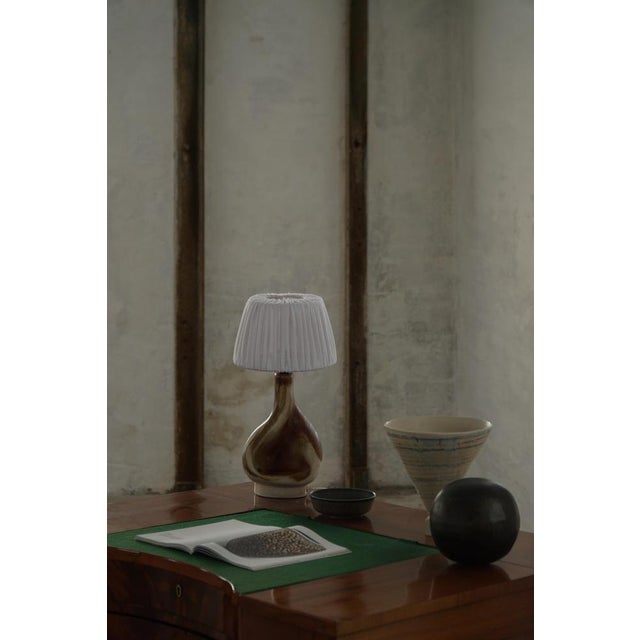 Brown Danish Sculptural Model 989 Table Lamp in Stoneware from Axella Stentøj, 1960s-1970s For Sale - Image 8 of 18