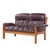 Mid-Century Modern Ekornes Mid Century Danish Teak Leather Loveseat For Sale - Image 3 of 9