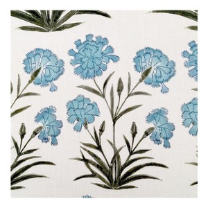 Shy 2 Yards of Botanica Trading Mughal Meadow Miniature Fabric in Blue