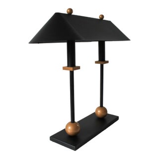 1980s Robert Sonneman for George Kovacs Memphis Style Post Modern Bankers Desk Lamp For Sale