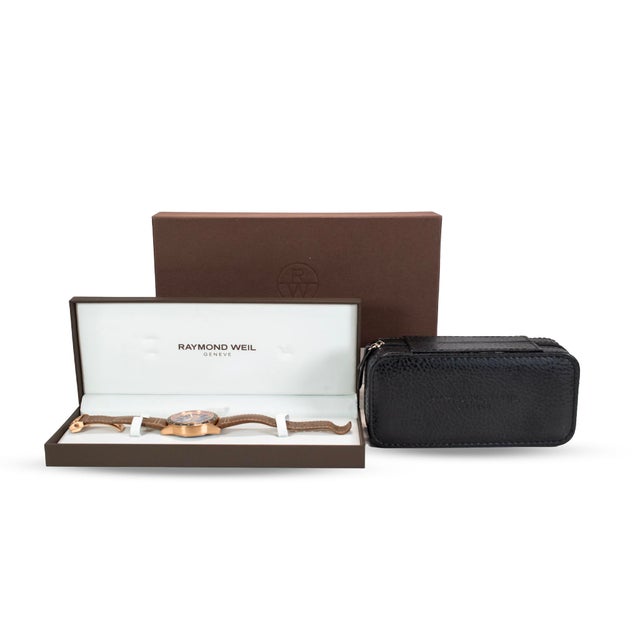 Raymond Weil Freelancer Chronograph 43.5mm Bronze Limited Edition 248/300 Watch For Sale - Image 9 of 10