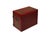 Wood Chinese Oriental Red Dragon Phoenix Mirror Rectangular Jewelry Box For Sale - Image 7 of 10