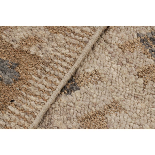 Textile Rug & Kilim’s Scandinavian Style Rug in Beige-Brown Geometric Patterns - 6x9 For Sale - Image 7 of 7
