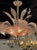 Modern Pink Murano Glass Leaf Chandelier For Sale - Image 3 of 6