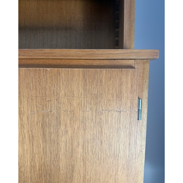 1950s Large Mid-Century Oak Bookcase, 1950s For Sale - Image 5 of 8