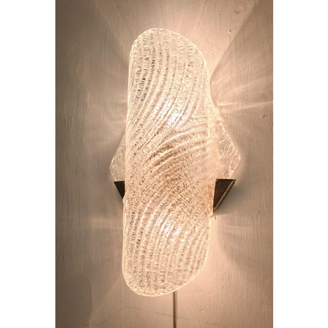1970s Mid-Century Modern Murano Glass Wall Lamp from Barovier & Toso, Italy, 1960s For Sale - Image 5 of 16