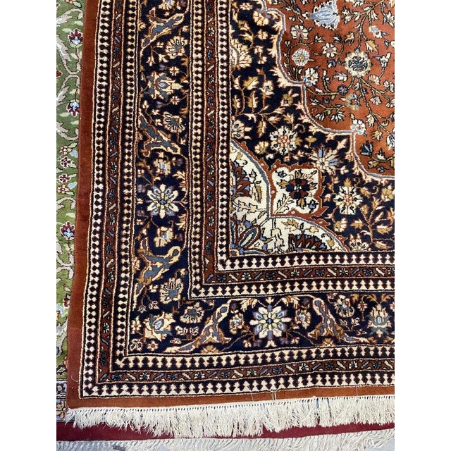 Large Hand-Knotted Ghom Rug For Sale - Image 6 of 7