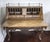 1990s Lillian August French Provincial Painted Floral Slant-Front Secretary Desk With Brass Gallery For Sale - Image 10 of 18