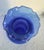 Glass Vintage Cobalt Blue Blown Glass Vase 10” High Ruffled Edge Made in Colombia For Sale - Image 7 of 7