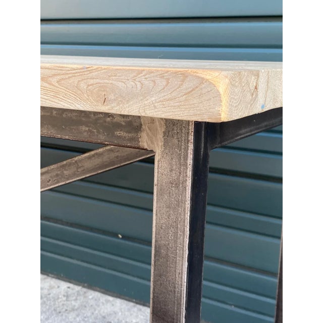 Timothy Oulton Old Wood & Metal Console For Sale - Image 9 of 12