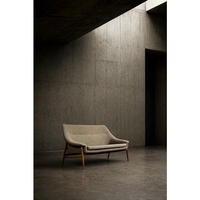 Mid-Century Modern Scandinavian Two-Seater Grace Sofa in Brown Fabric from Ikea, 1961 For Sale - Image 18 of 18