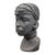Late 20th Century Signed Flora Busia Sculpted Clay Bust of Maasai Woman For Sale