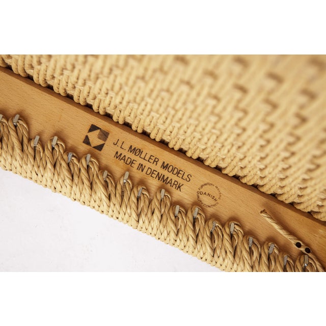 Model 84 Teak Chairs by Niels Moller For Sale - Image 9 of 10