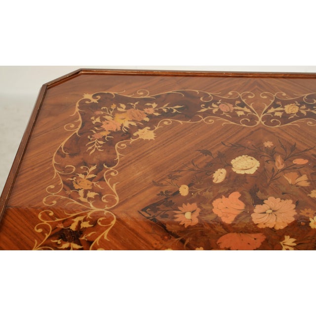 Late 20th Century Italian Marquetry Casino Table Chess Backgammon Roulette Cards For Sale - Image 11 of 15