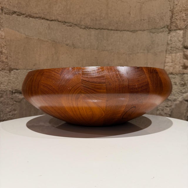 Mid-Century Modern Vintage Dansk Staved Teak Salad Bowl Jens Quistgaard Danish Modern For Sale - Image 3 of 9