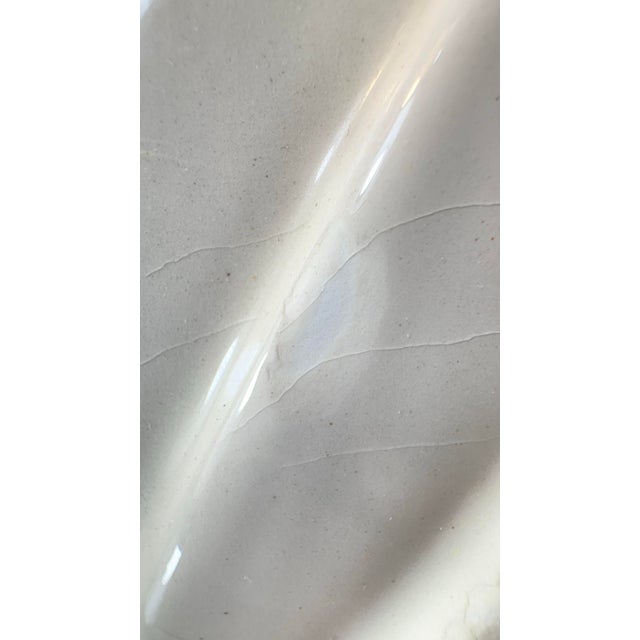 Beige 1990's Postmodern Beige Reticulated Ceramic Lamps Brass Sunset Lamp Co. Richards Mfg. - a Pair For Sale - Image 8 of 12