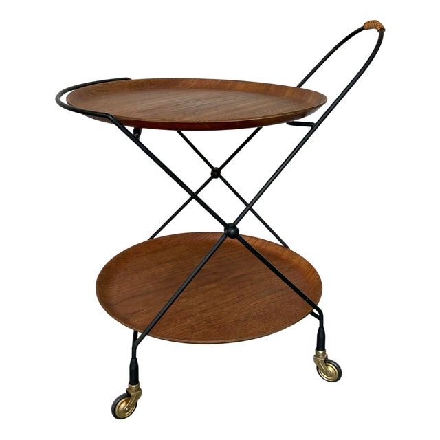 Bar Cart by Paul Nagel for Jie Gantoft, 1960s For Sale