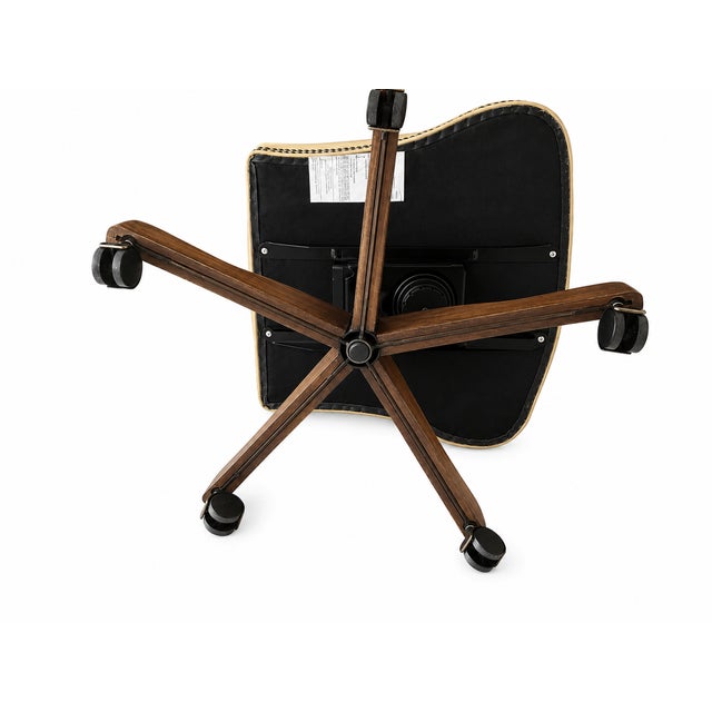 Brown Old Hickory Tannery Brown Leather Adjustable Executive Office Chair For Sale - Image 8 of 18