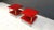 Red Two Tier Lacquered Goatskin Side Tables attributed to Aldo Tura, 1960s, Set of 2 For Sale - Image 8 of 15
