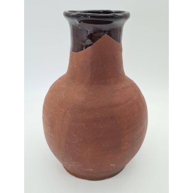Antique Glazed Red Clay Vessel, Europe, 1880 For Sale - Image 5 of 11