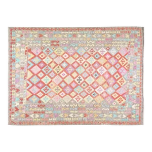 Contemporary Afghan Maimana Wool Flatweave Kilim Rug,8'2"X11'2"