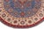 Art Nouveau Boho Chic Kazak Light Blue/Beige Wool Round Rug- 8'0''x8'0'' For Sale - Image 3 of 9