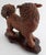 Antique Japanese Wood Shishi Foo Dog Lion Okimono Meiji Taisho Inlaid Eyes 10.5” For Sale In Dallas - Image 6 of 7