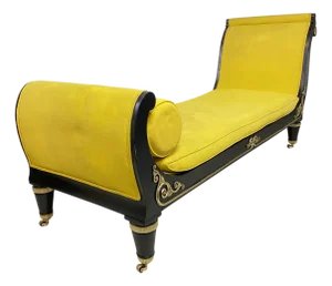 Early 19th Century French Empire Chaise Lounge Daybed