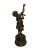 Bronze Cherub Child on Marble Base, 20th-Century For Sale - Image 6 of 10