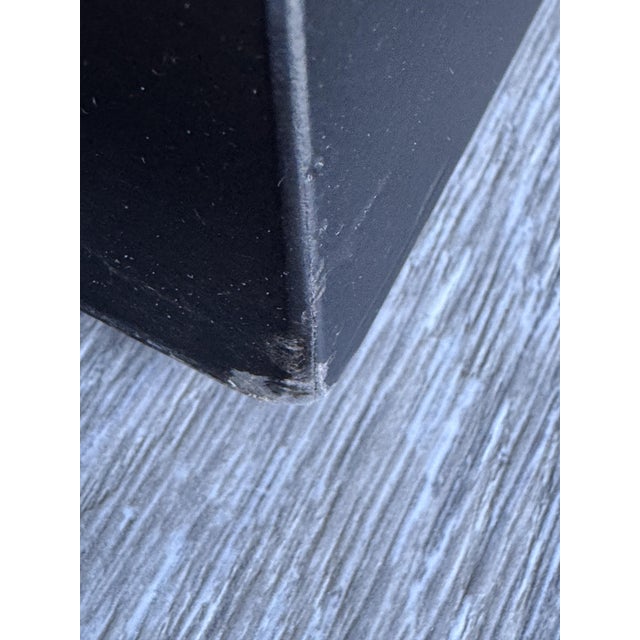 Modern Pair Bernhardt Zebra Jacquard Upholstered Hourglass Ottomans For Sale - Image 11 of 11